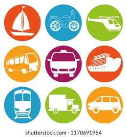 transport logistic set vehicles