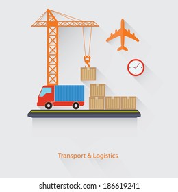 Transport and Logistics concept,vector