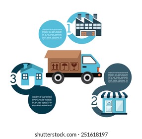 transport logistics design, vector illustration eps10 graphic 