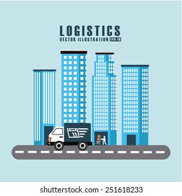 transport logistics design, vector illustration eps10 graphic 