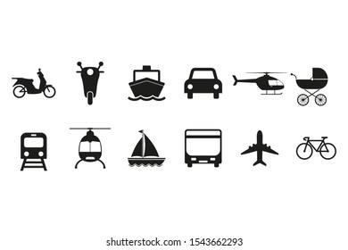 Transport, Logistics icon. Vector illustration, flat design.