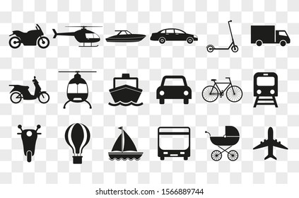 Transport, Logistics icon. Vector illustration, flat design.
