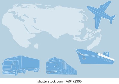 transport logistics, the system for organizing the delivery of