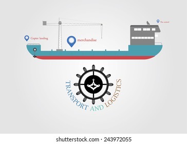 transport and logistics - vector illustration