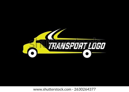 Transport logo for delivery cargo parcel - Transportation logo vector illustration.