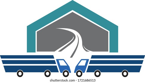 Transport Logo Design for Transport and cargo services company logo