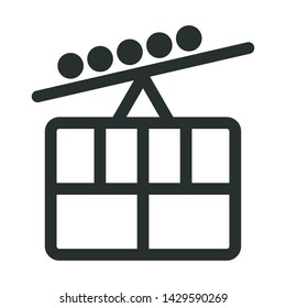 transport - minimal line web icon. simple vector illustration. concept for infographic, website or app.