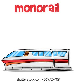 Transport of monorail collection stock vector illustration