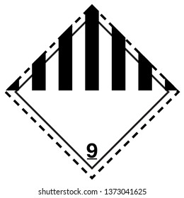 Transport pictograms Class 9, Miscellaneous dangerous substances and
articles