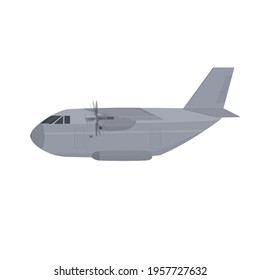 Transport plane. Cargo plane, vector illustration