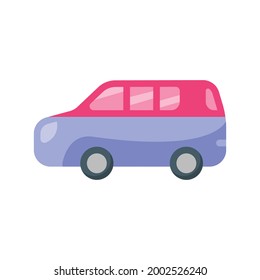 transport Private Car icon flat illustration 