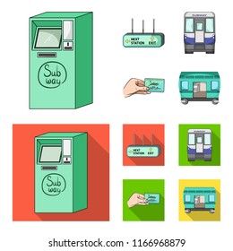 Transport, public, train and other web icon in cartoon,flat style.Equipment, attributes, mechanism icons in set collection.
