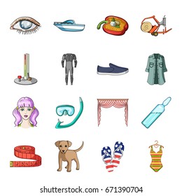 Transport, recreation, animal and other web icon in cartoon style.Medicine, beauty, fashion icons in set collection.