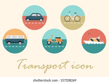 Transport retro icon