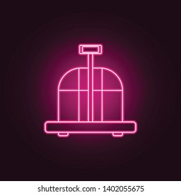 transport scales neon icon. Elements of Measure set. Simple icon for websites, web design, mobile app, info graphics