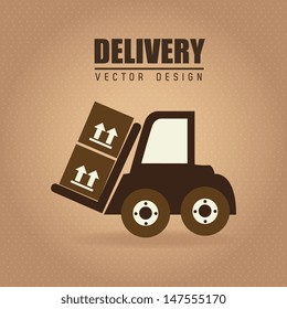 transport seal over vintage background vector illustration  