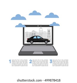transport service app technology icon vector illustration design