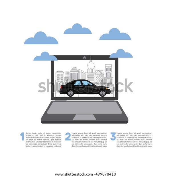 transport service app technology icon vector\
illustration design