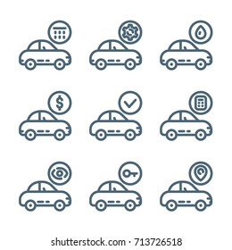 Transport Service Icon Set