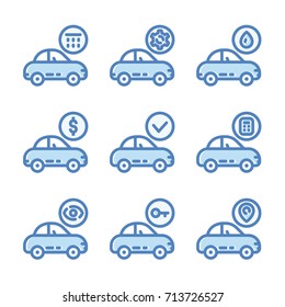 Transport Service Icon Set