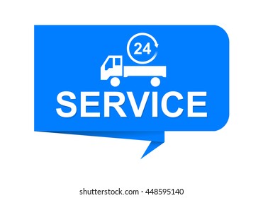 transport service symbol, vector