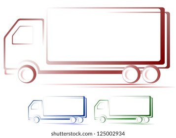 transport set of shipping colorful moving truck images