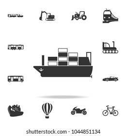 transport ship icon. Detailed set of transport icons. Premium quality graphic design. One of the collection icons for websites, web design, mobile app on white background