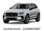 Transport silver white modern art graphic design future template 3d realistic car elegant SUV MPV large cross luxury style tyres wheels motor auto electric power engine white background