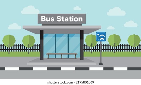 Transport stop near the park