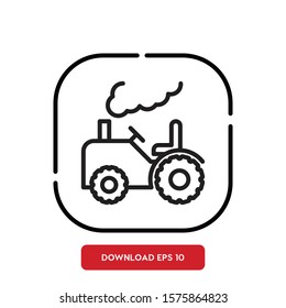 Transport symbol, tractor outline vector icon. Modern, simple flat vector illustration for web site or mobile app