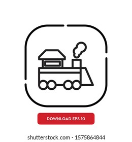 Transport symbol, train outline vector icon. Modern, simple flat vector illustration for web site or mobile app
