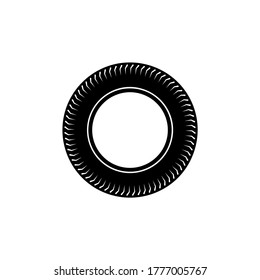 Transport tire icon simple style vector image