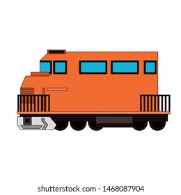 transport traffic delivery logistic train cartoon vector illustration graphic design