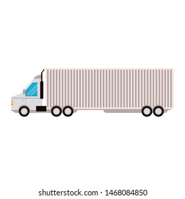 transport traffic delivery logistic truck cartoon vector illustration graphic design