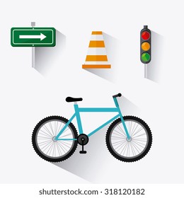 Transport, traffic on road and vehicles design, vector illustration.