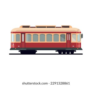 icono de vagón de tren de transporte aislado