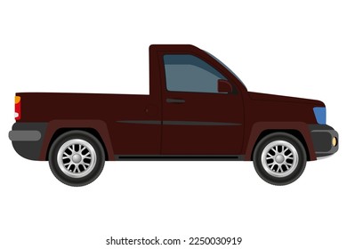 transport for the transportation of goods or passengers flat icon vector illustration isolated on white background