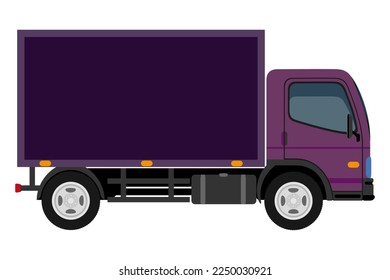 transport for the transportation of goods or passengers flat icon vector illustration isolated on white background