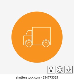 Transport truck Flat Icon