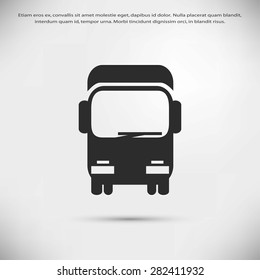 Transport truck icon