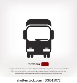 Transport truck icon