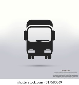 Transport truck icon