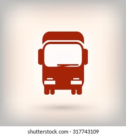 Transport truck icon