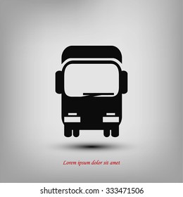 Transport truck icon
