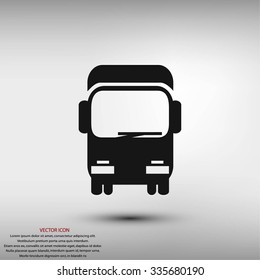 Transport truck icon