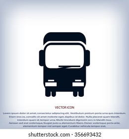 Transport truck icon