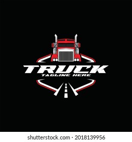 Transport trucking logistics logo vector