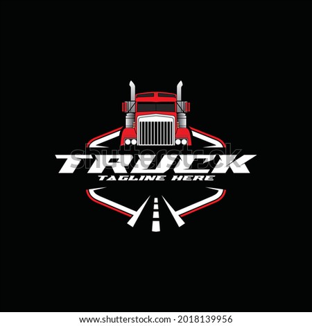 Transport trucking logistics logo vector