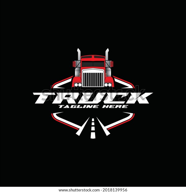 Transport trucking\
logistics logo\
vector