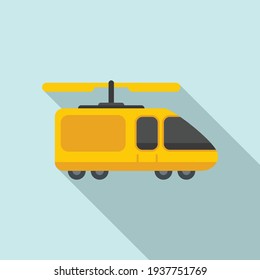 Transport unmanned taxi icon. Flat illustration of Transport unmanned taxi vector icon for web design